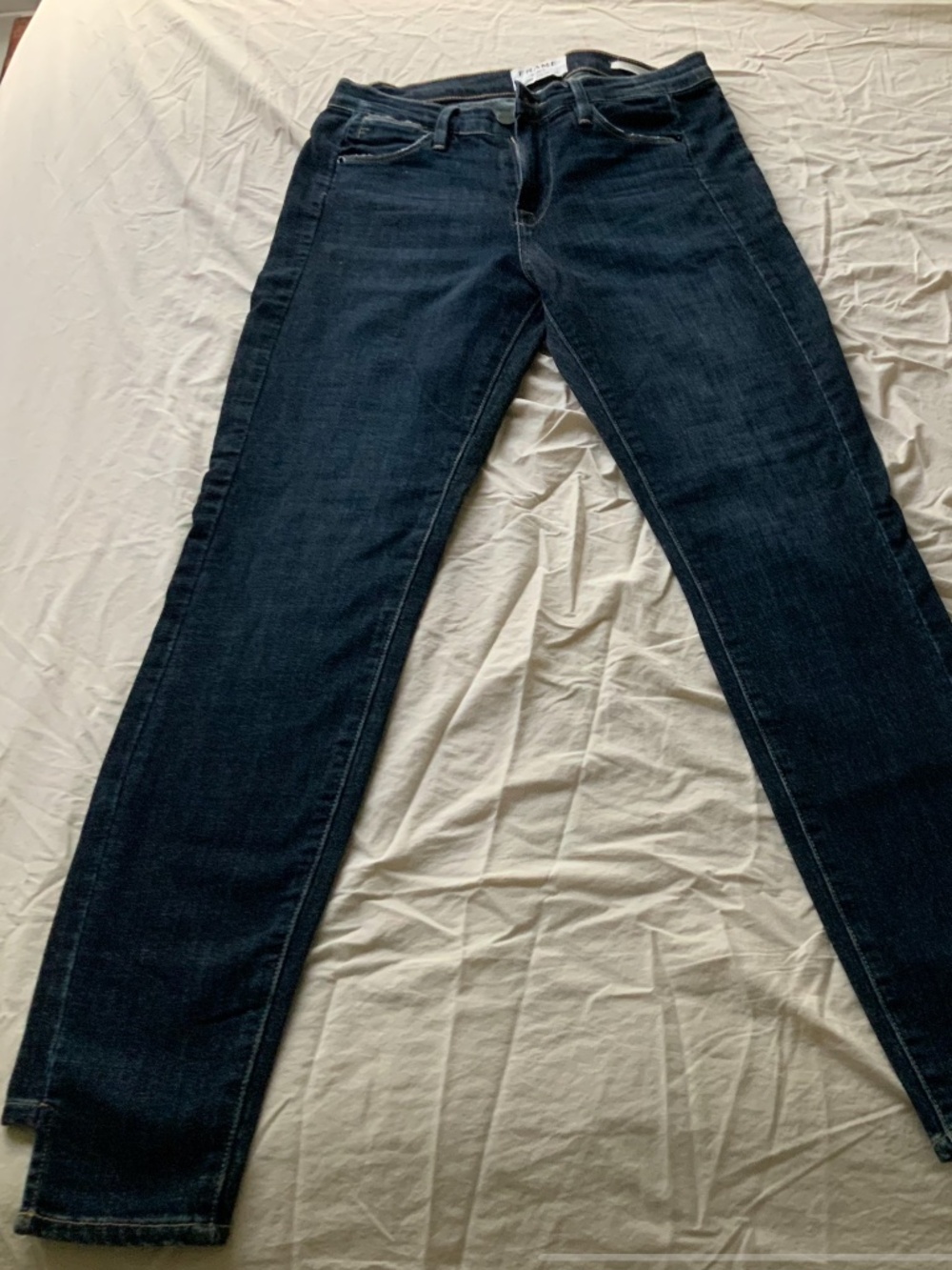 Frame Jeans Le High Skinny Size 26 Excellent Condition Side Ankle Opening